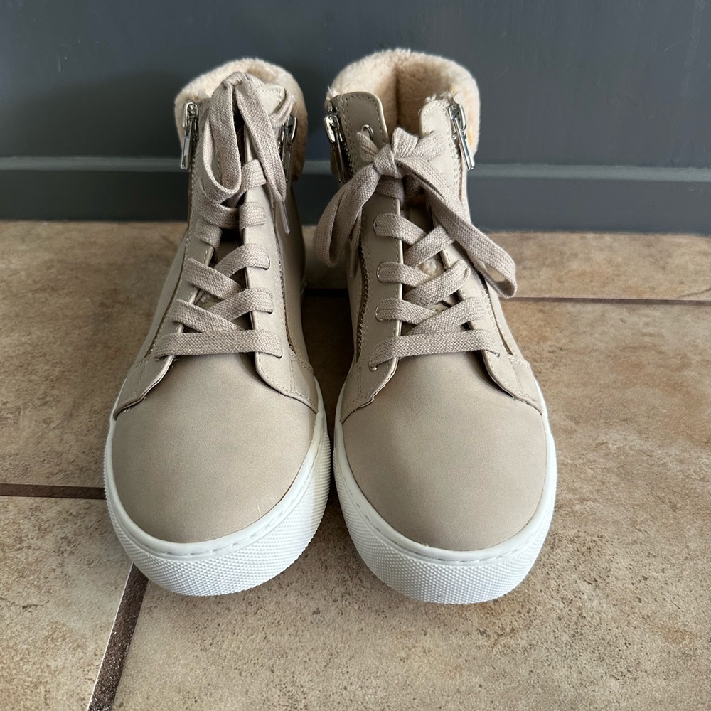 DV by Dolce Vita Cream High-Top Sneakers